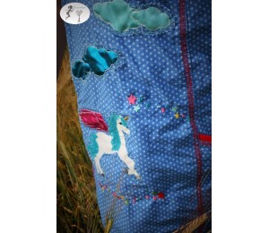 Kleine Stickserie Einhorn - Be pure Be unique